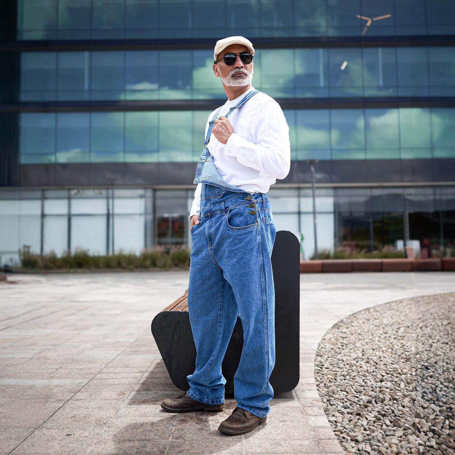 Overol Clásico Hombre Jean - Azul Medio II