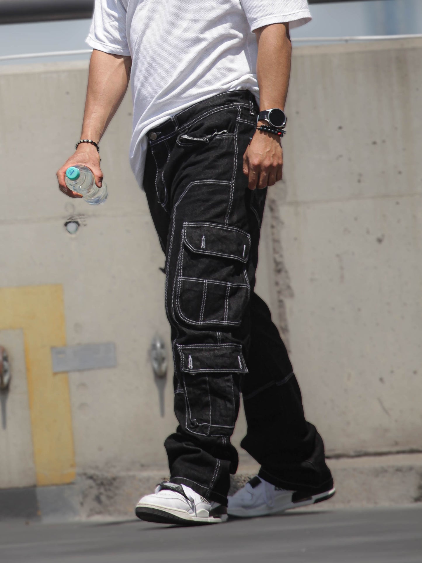 Jean Cargo Oversize - Negro