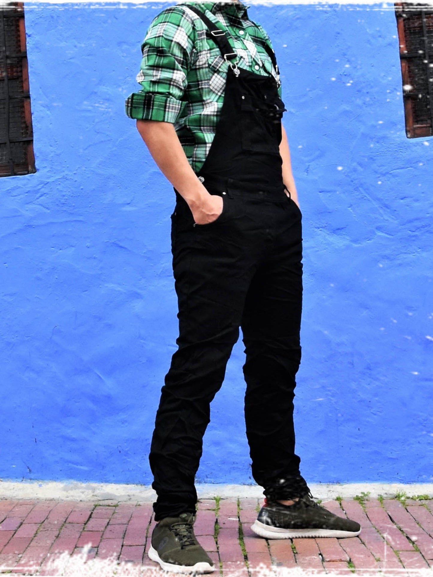 Overol Licrado en Jean - Negro