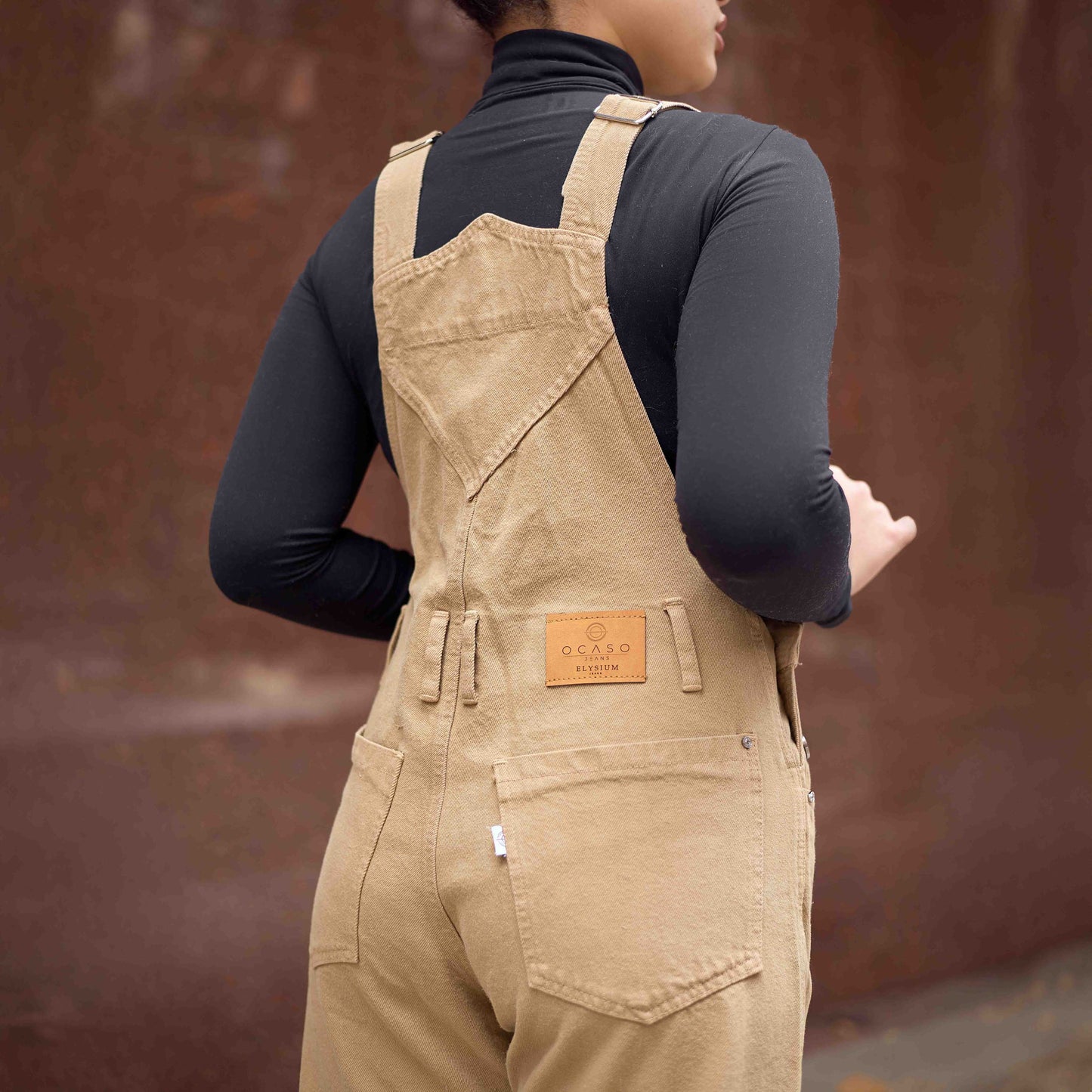 Overol Clásico Hop Mujer en Jean - Beige