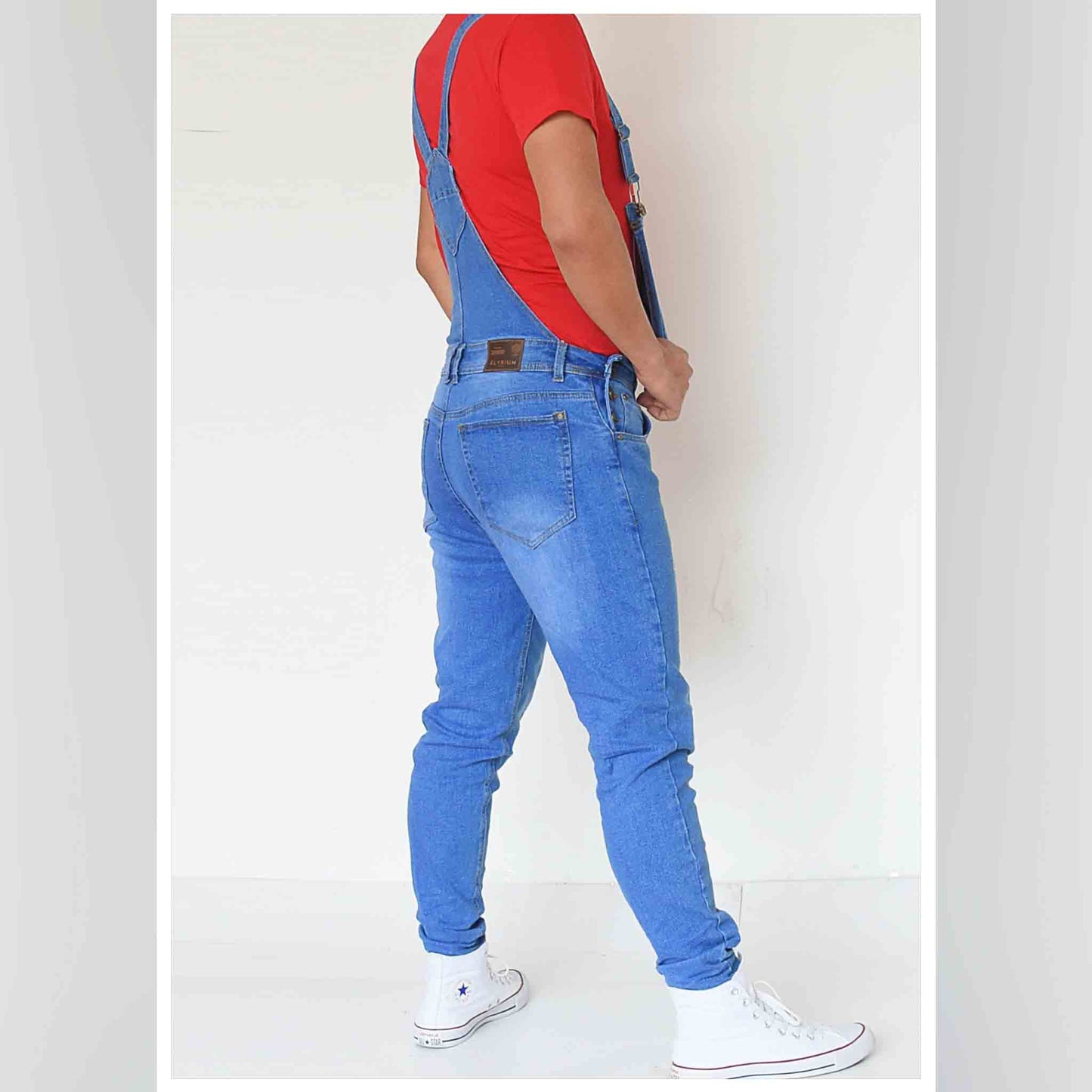 Overol Licrado en Jean - Azul Medio