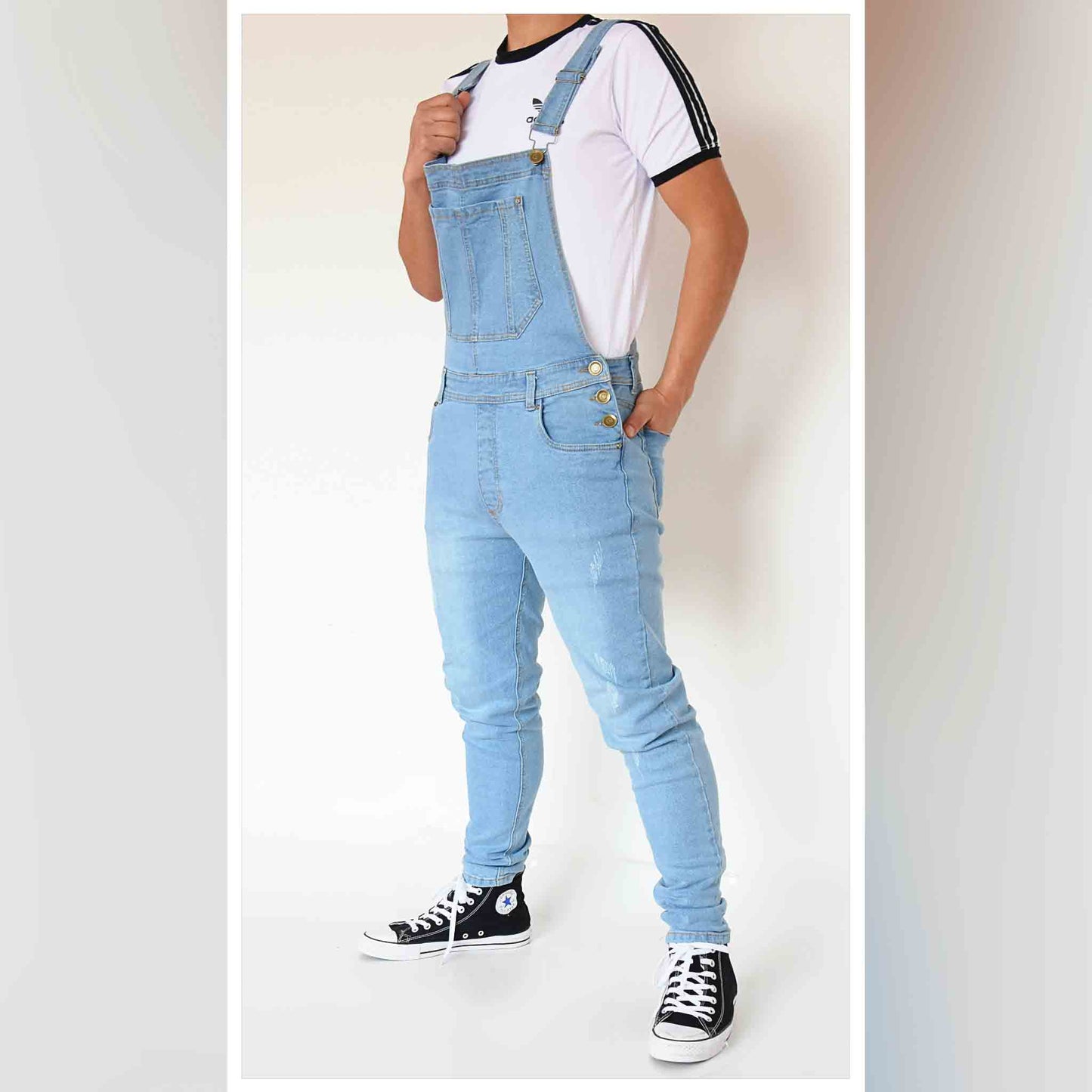 Overol Licrado en Jean - Azul Claro