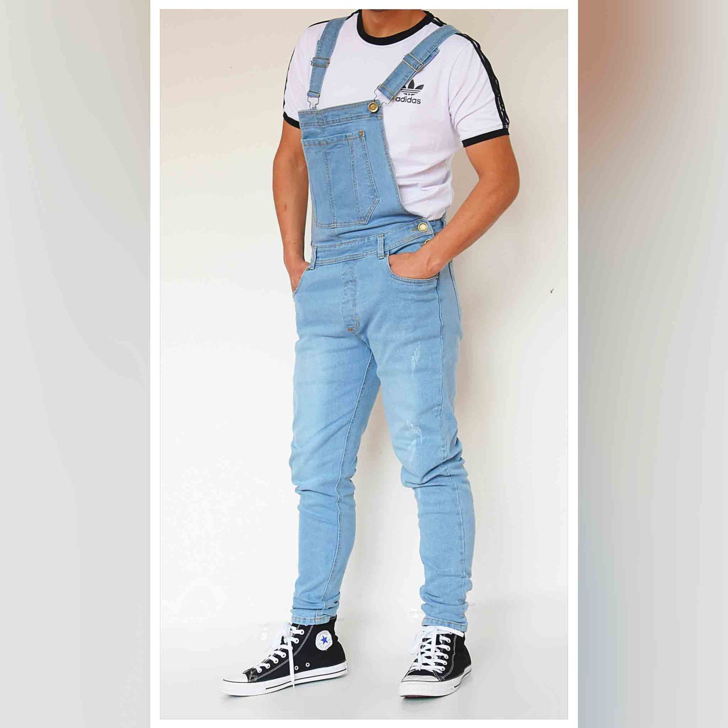 Overol Licrado en Jean - Azul Claro