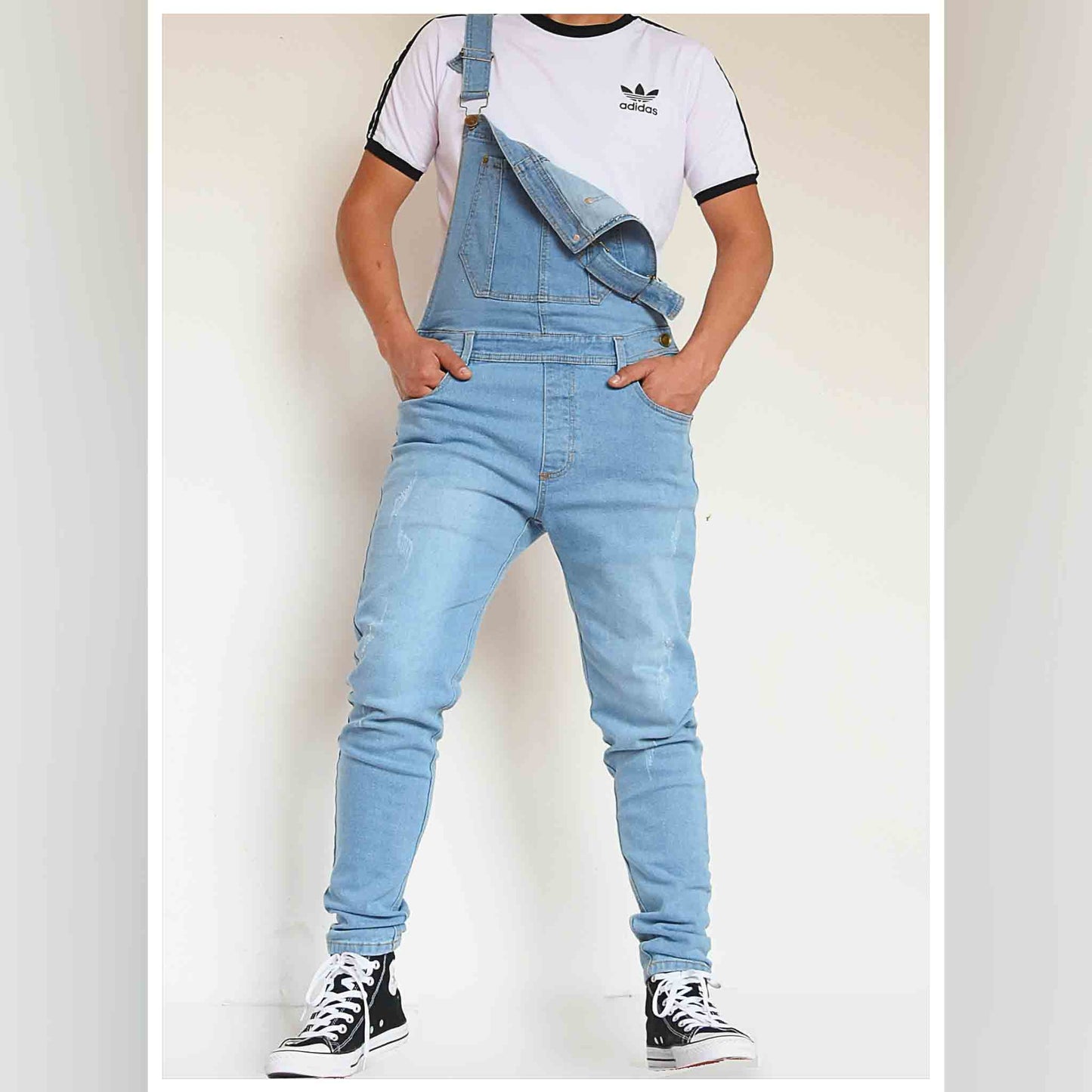 Overol Licrado en Jean - Azul Claro