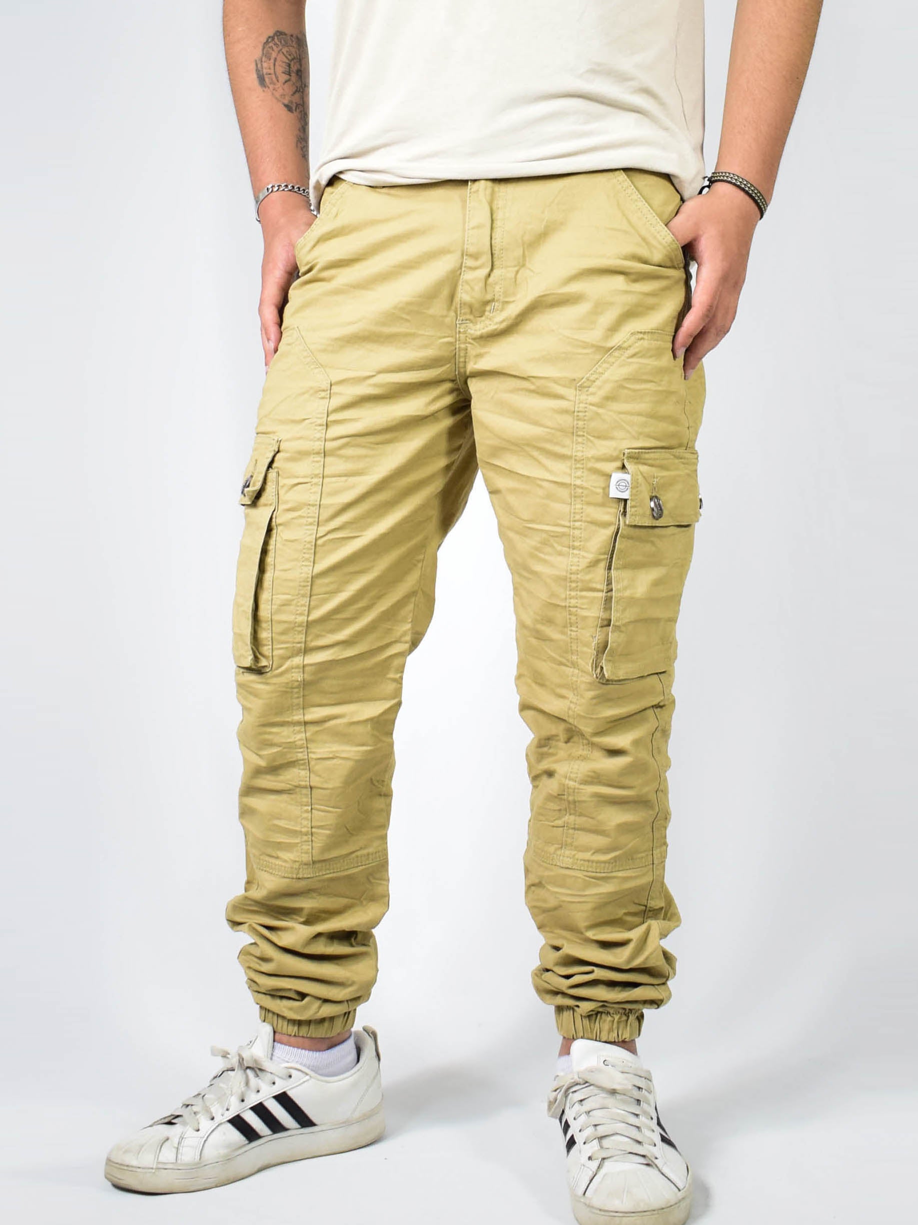 Cargo Drill Jogger Camuflado Para Hombre Pantalon Drill Camuflado