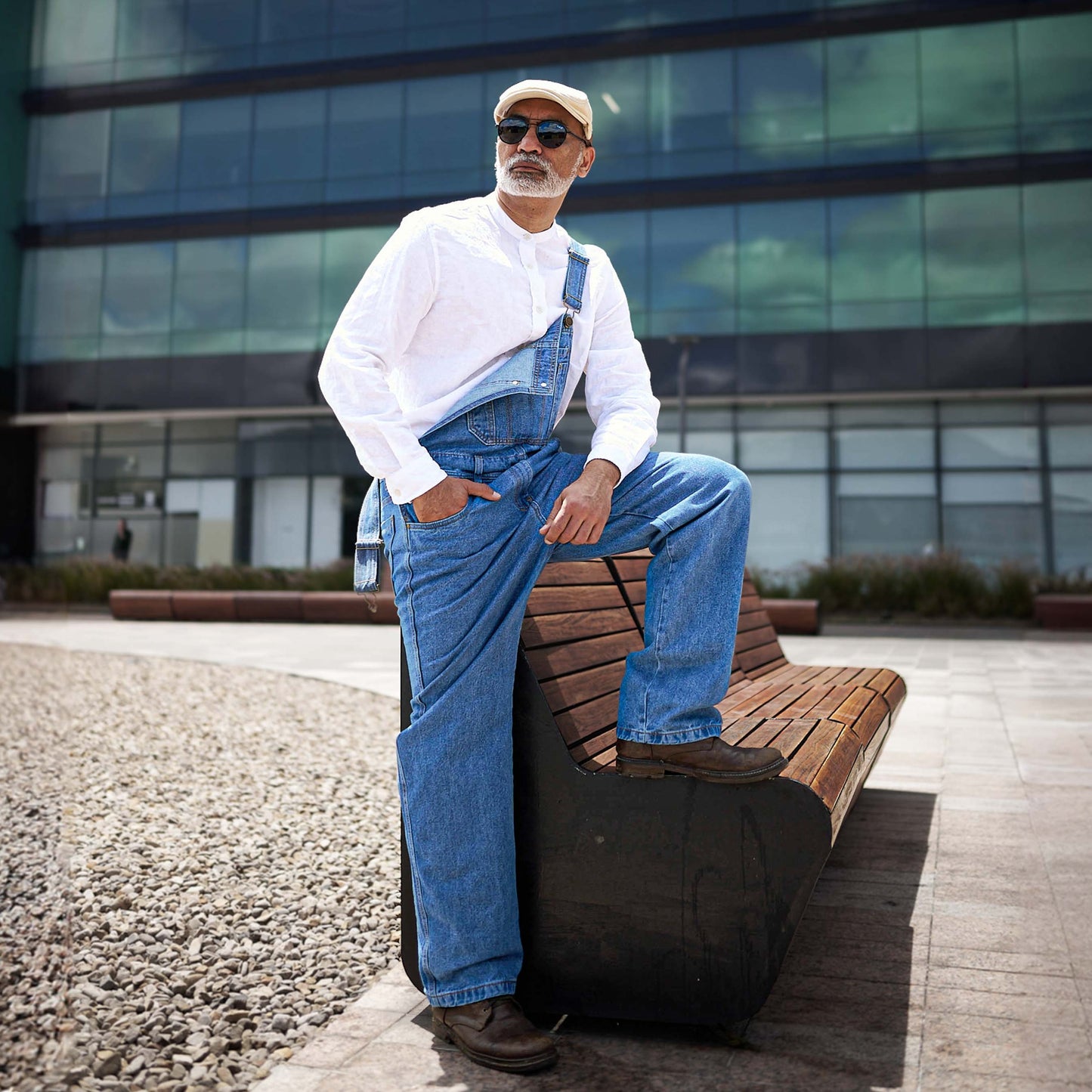 Overol Clásico Hombre Jean - Azul Medio II