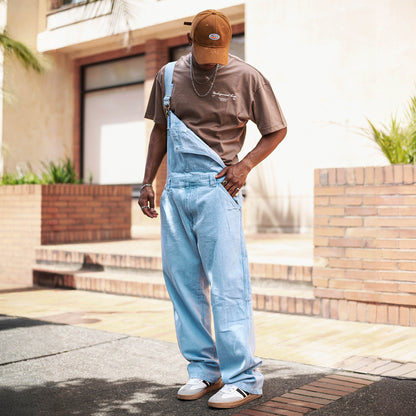 Overol Clásico Hop Hombre en Jean - Azul Claro