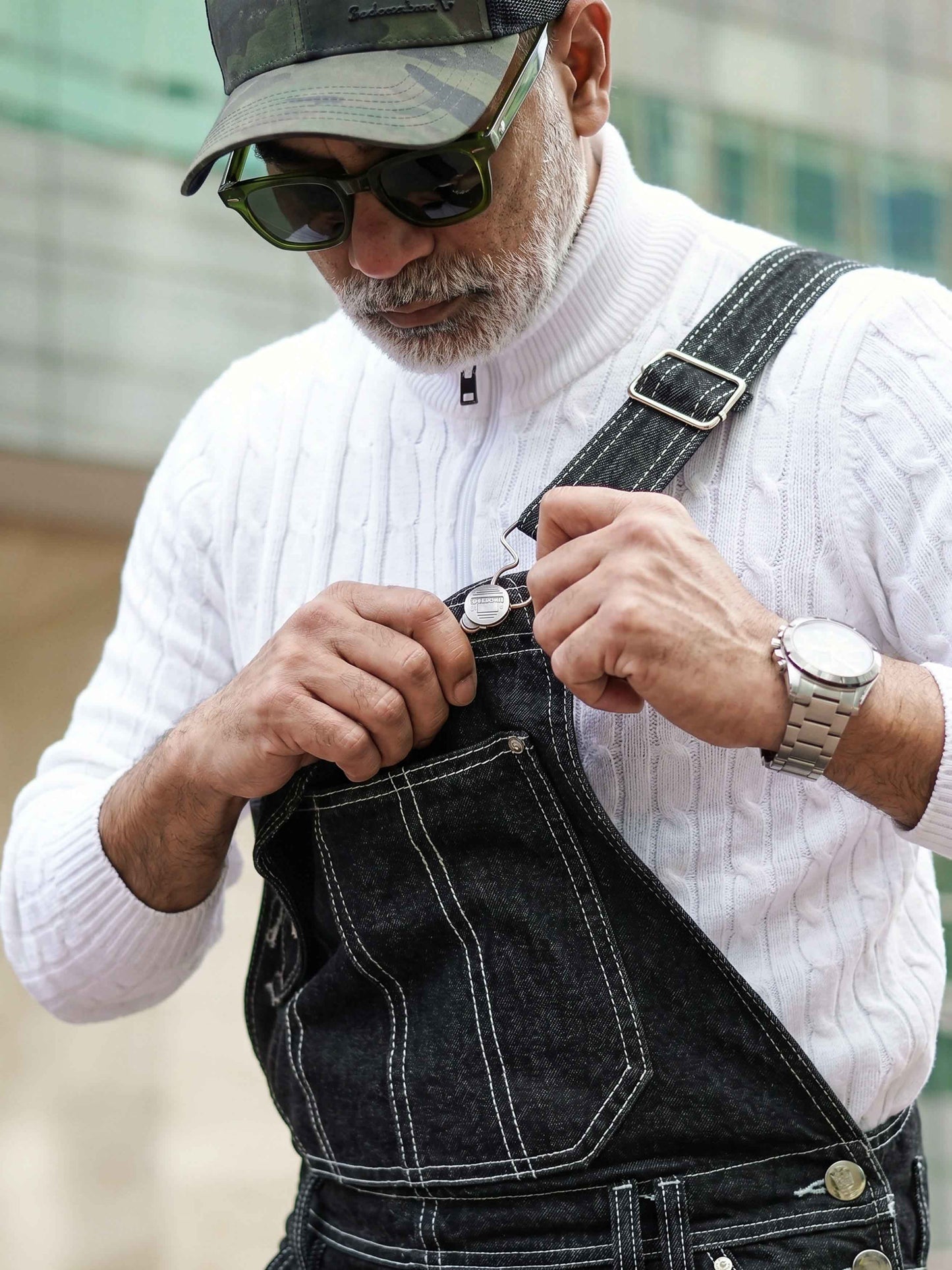 Overol Clásico Hop Hombre en Jean - Negro Pimienta III