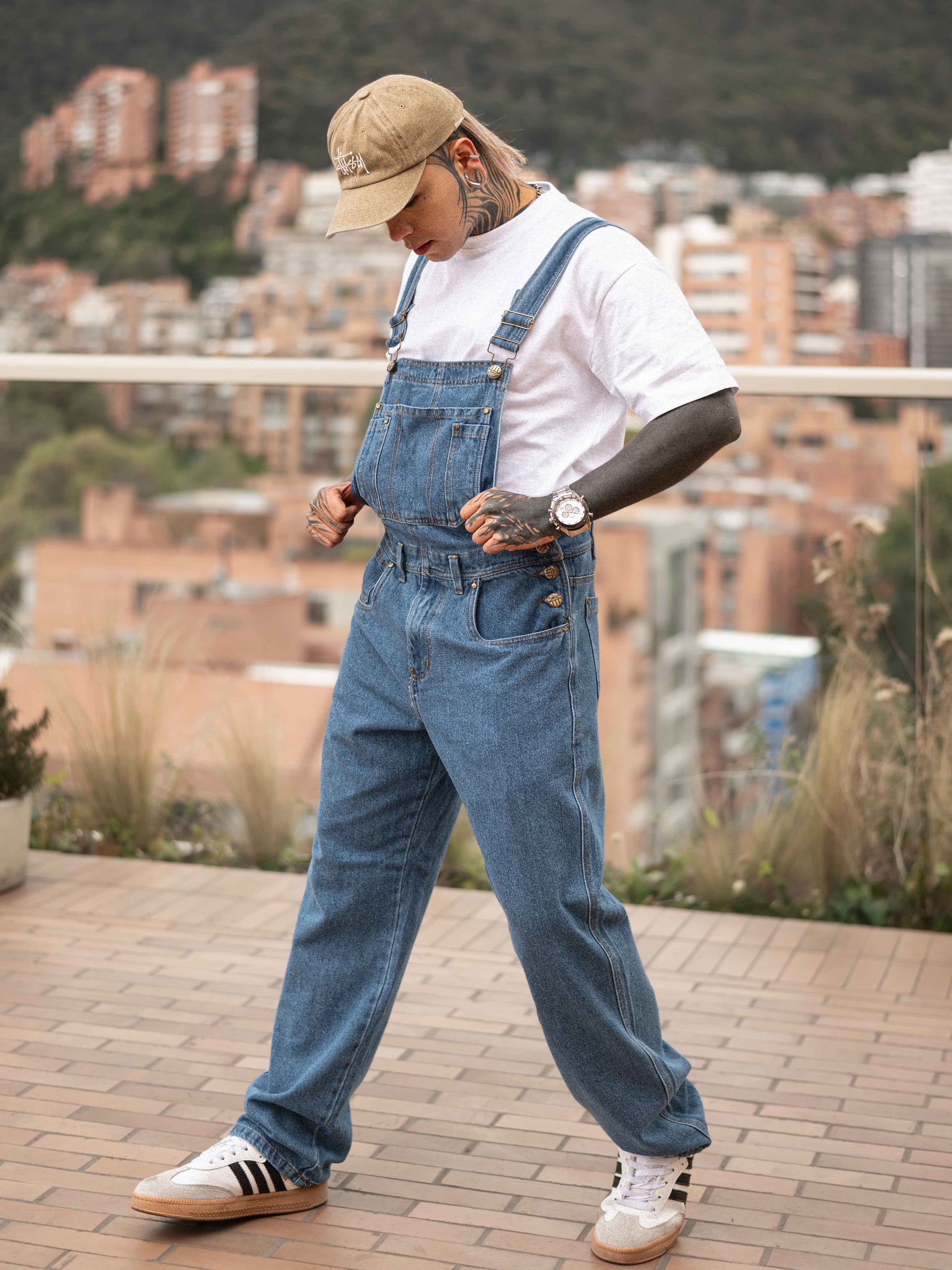 Denim Moda Overol Hombre Denim Bragas Para Caballeros Overol Braga