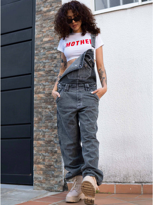Overol Clásico Hop Mujer en Jean - Gris