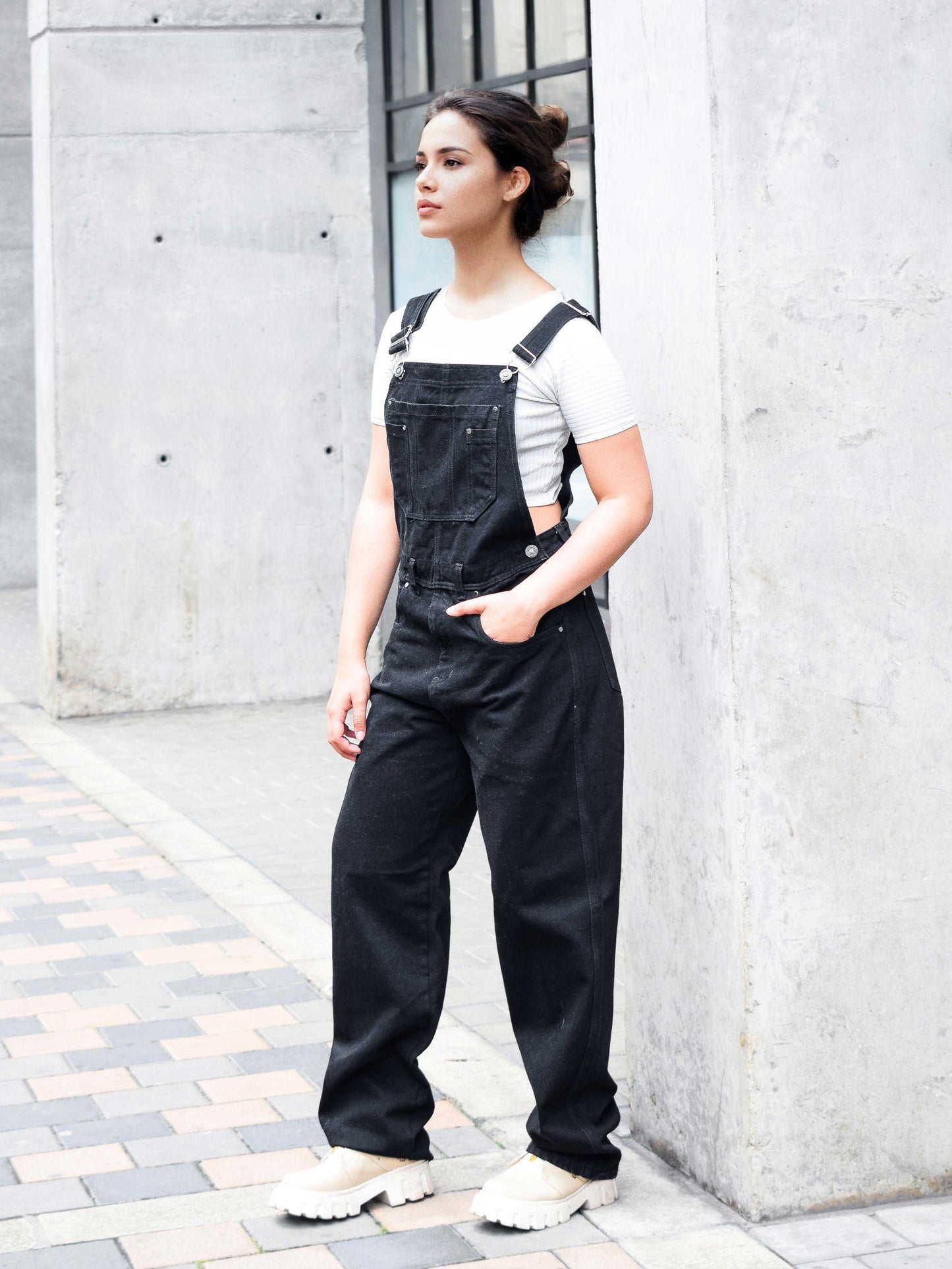 Overol Clasico Mujer en Jean - Negro