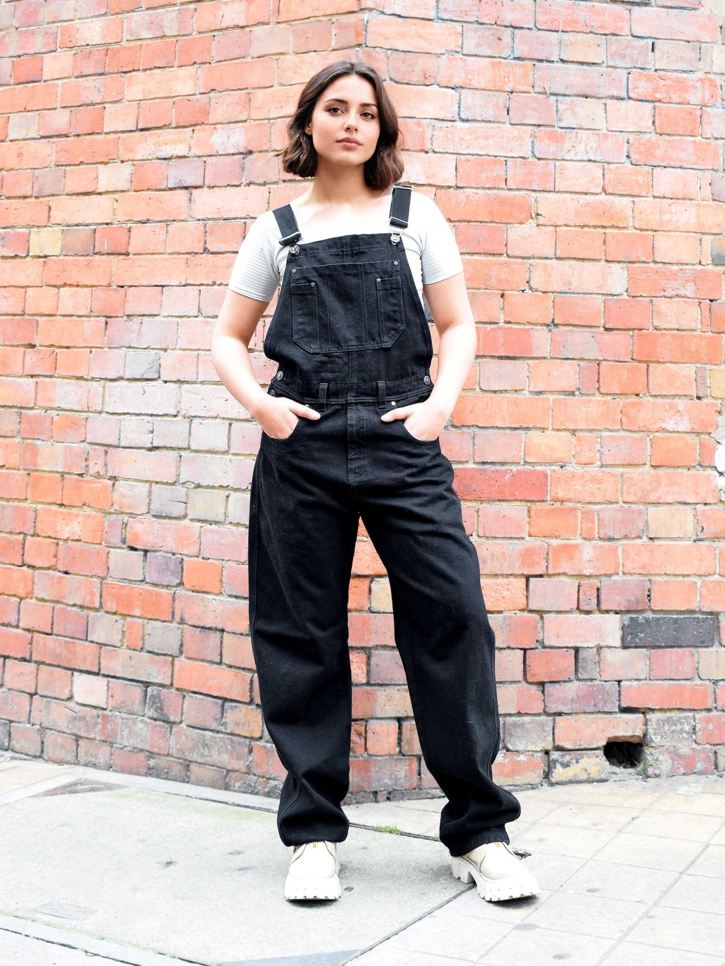 Overol Clasico Mujer en Jean - Negro