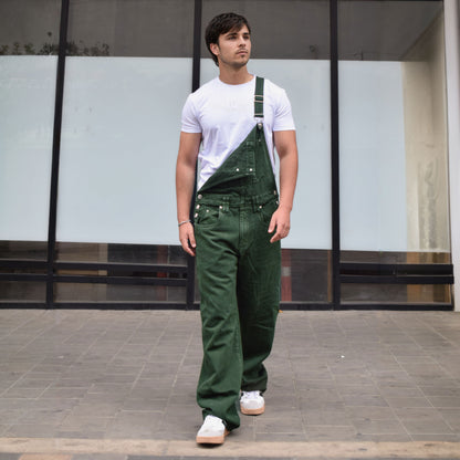 Overol Clásico Hombre en Jean - Verde II