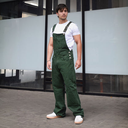 Overol Clásico Hombre en Jean - Verde II