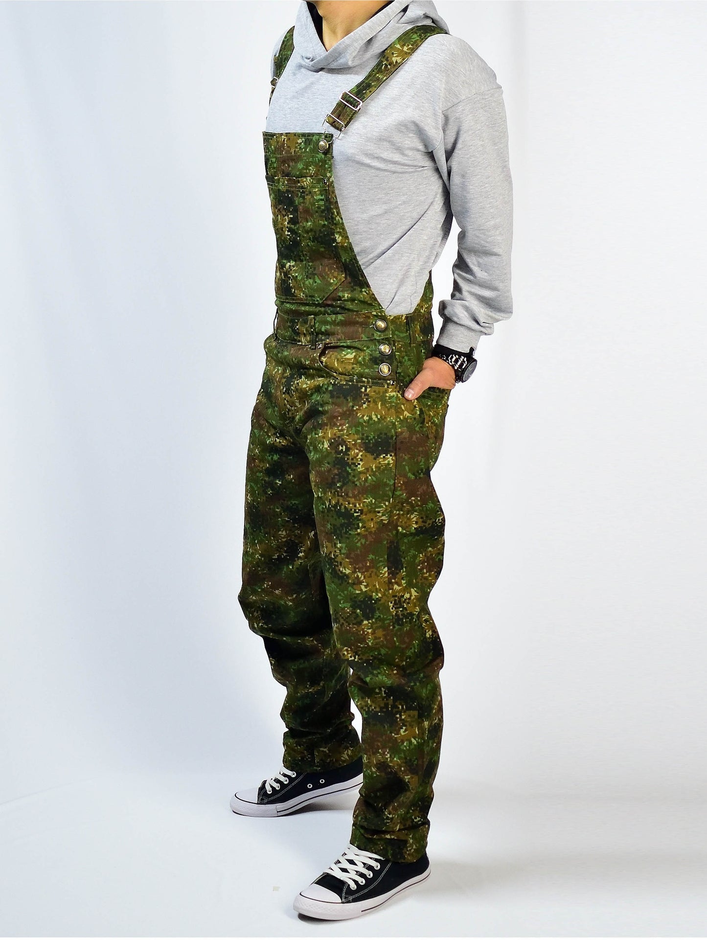 Overol Clasico en Jean - Militar Pixel