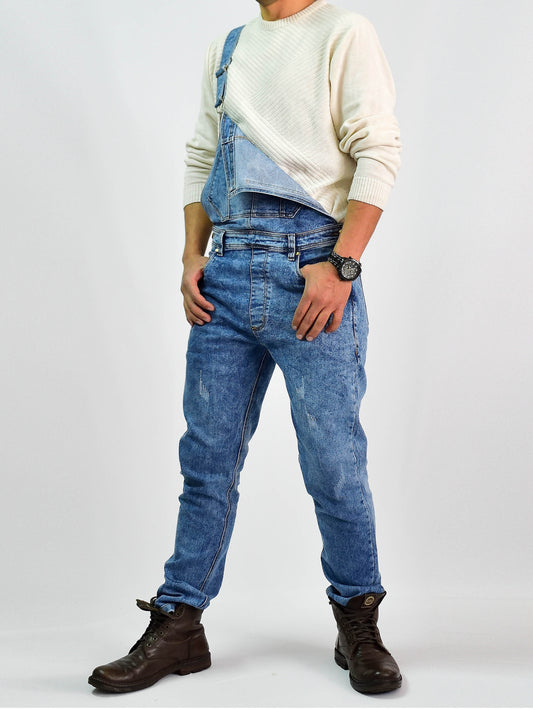 Overol Licrado en Jean - Azul Frost