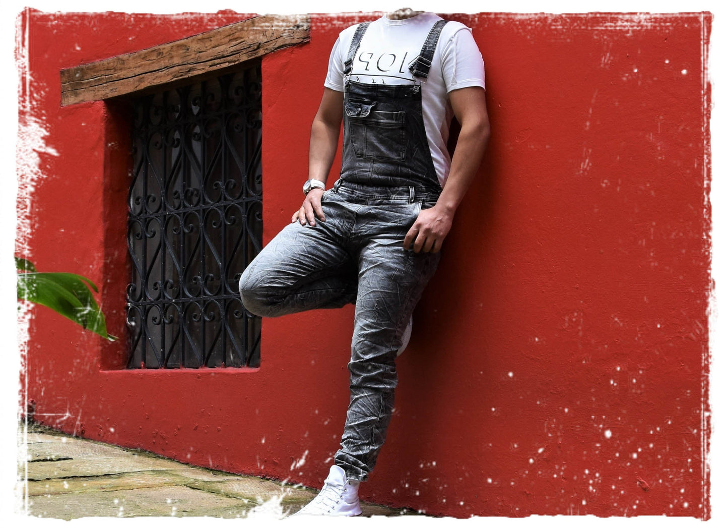 Overol Licrado en Jean - Gris