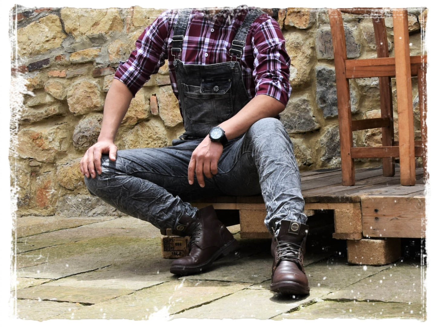Overol Licrado en Jean - Gris