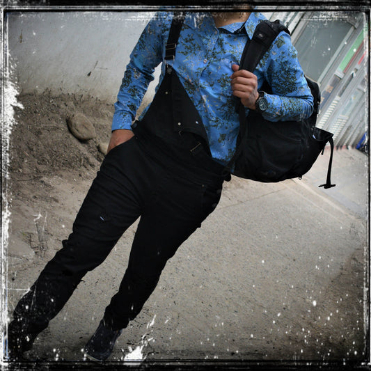 Overol Licrado en Jean - Negro