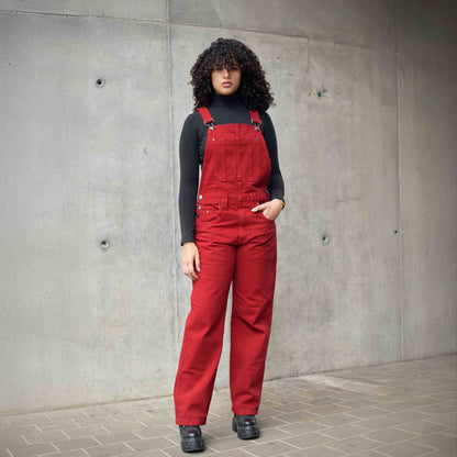 Overol Clásico Hop Mujer en Jean - Rojo