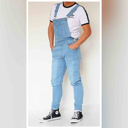 Overol Licrado en Jean - Azul Claro