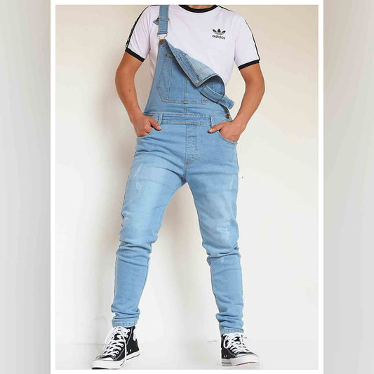 Overol Licrado en Jean - Azul Claro